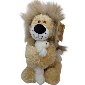 Gund & Lion Lamb wind up stuffed animal stuffy Jesus Loves Me musical toy Bible